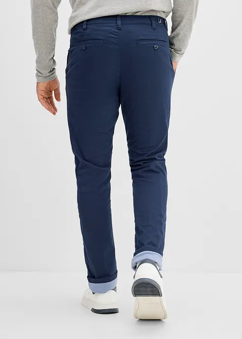 Chinos med reglerbar midja och v&auml;rmande foder, bonprix