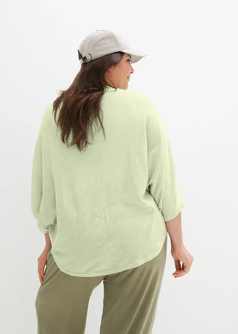Finstickad cardigan av bomull, bonprix
