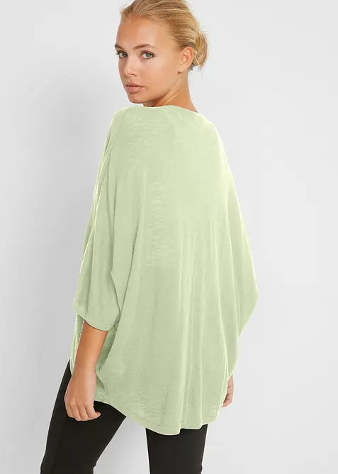 Finstickad cardigan av bomull, bonprix