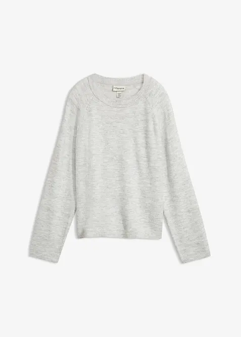 Finstickad tr&ouml;ja i vid modell, bonprix
