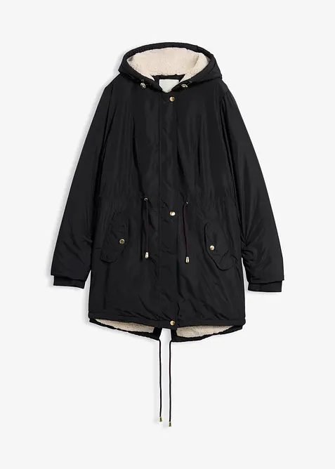Parkas med teddyfoder, bonprix