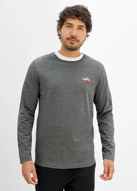 L&aring;ng&auml;rmad T-shirt med ekologisk bomull, bonprix