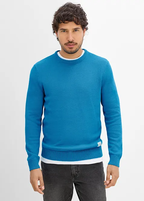 Finstickad tr&ouml;ja i Regular Fit, bonprix
