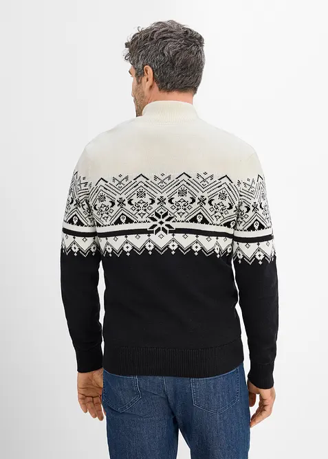 M&ouml;nsterstickad tr&ouml;ja av ren bomull, bonprix