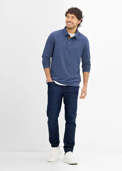 Jeggings med reglerbar midja, Regular Fit, Straight, bonprix