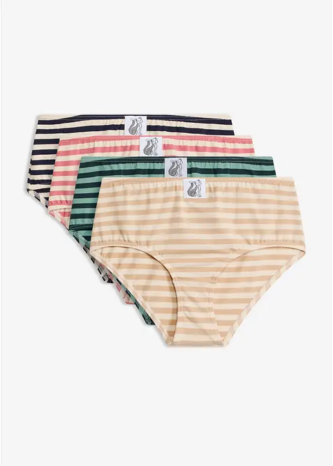Maxitrosa med bomull (4-pack), bonprix