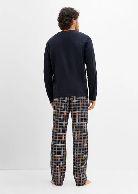L&aring;ng&auml;rmad pyjamas med ekologisk bomull, bonprix