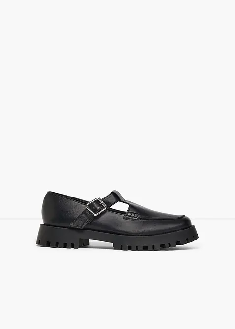 Kraftiga loafers med cut-outs, bonprix