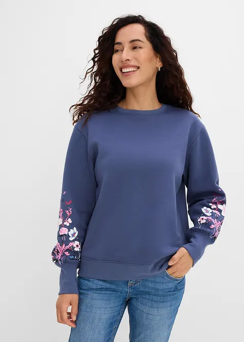 Sweatshirt av bomullsmix, bonprix