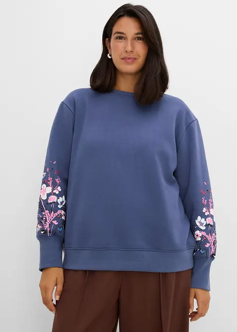 Sweatshirt av bomullsmix, bonprix