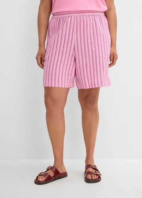 Dra p&aring;-shorts av mjuk bomullsmuslin, bonprix