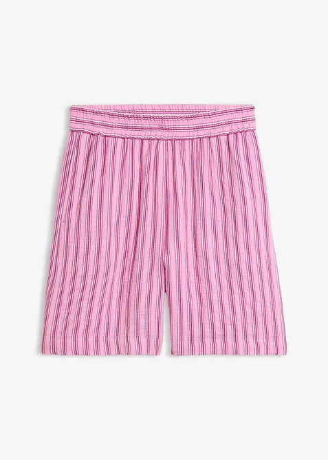 Dra p&aring;-shorts av mjuk bomullsmuslin, bonprix