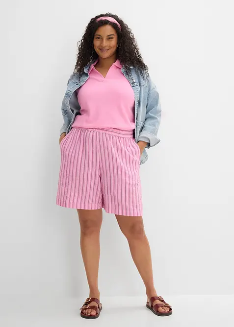 Dra p&aring;-shorts av mjuk bomullsmuslin, bonprix