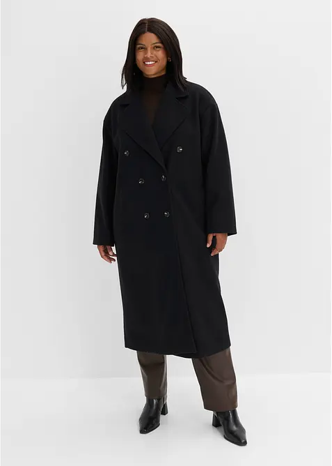Oversizekappa med yllelook, bonprix