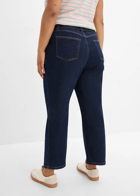 Straight Jeans High Waist, cropped, bonprix