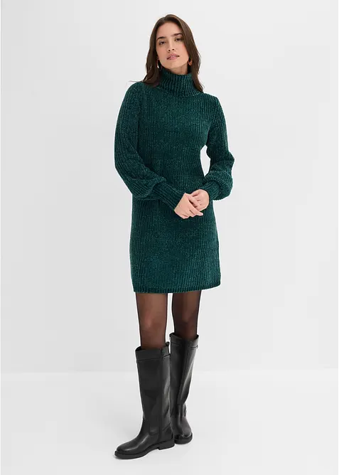 Stickad chenillekl&auml;nning i &aring;tervunnen polyester, bonprix