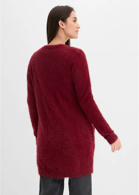 L&aring;ng cardigan med fluffig stil, bonprix