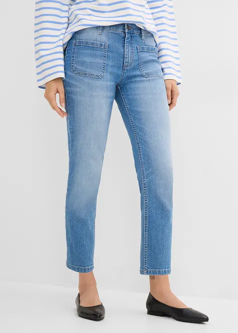 Slim Fit Jeans, High Waist, cropped, bonprix