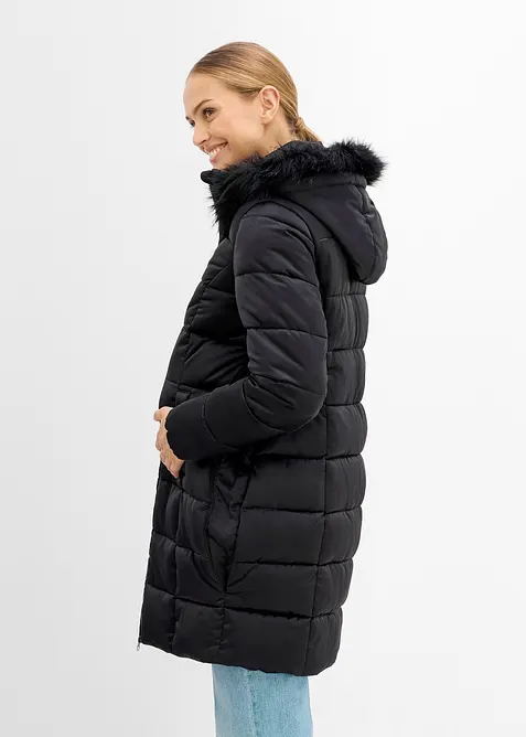Mammat&auml;ckjacka med babyficka och avtagbar fuskp&auml;lsbes&auml;ttning, bonprix