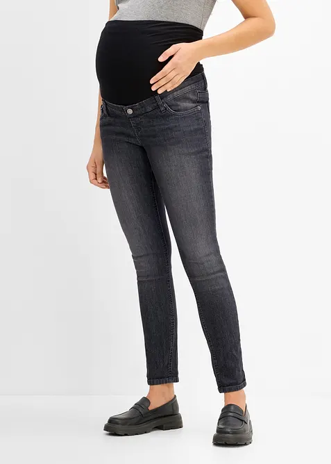 Elastiska mammajeans med ekologisk bomull, Skinny Fit, bonprix