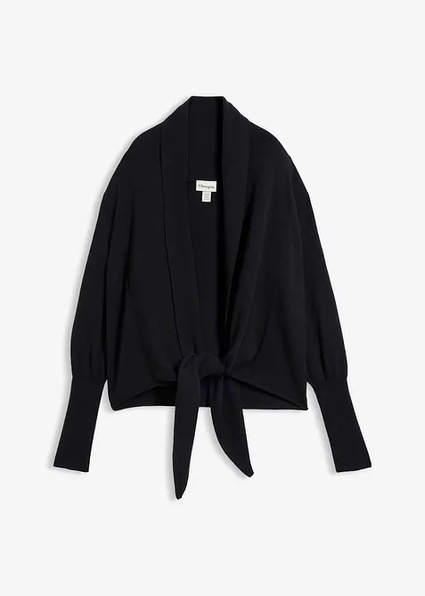 Cardigan i bomull och ull, bonprix