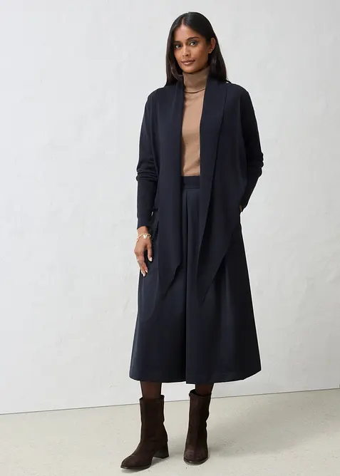 Cardigan i bomull och ull, bonprix