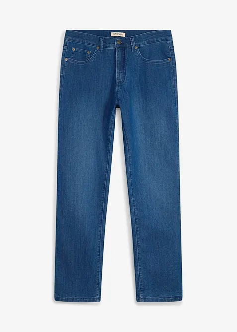 Termojeans med jerseyfoder, Classic Fit, Straight, bonprix