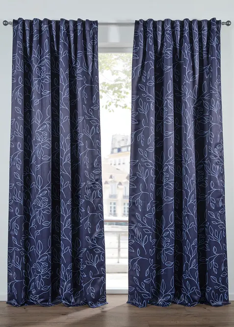 M&ouml;rkl&auml;ggande gardinl&auml;ngd med &aring;tervunnen polyester (1-pack), bonprix