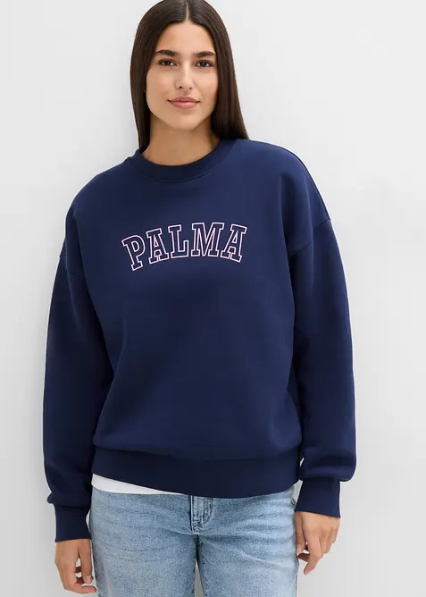 Oversized sweatshirt av bomullsmix, bonprix