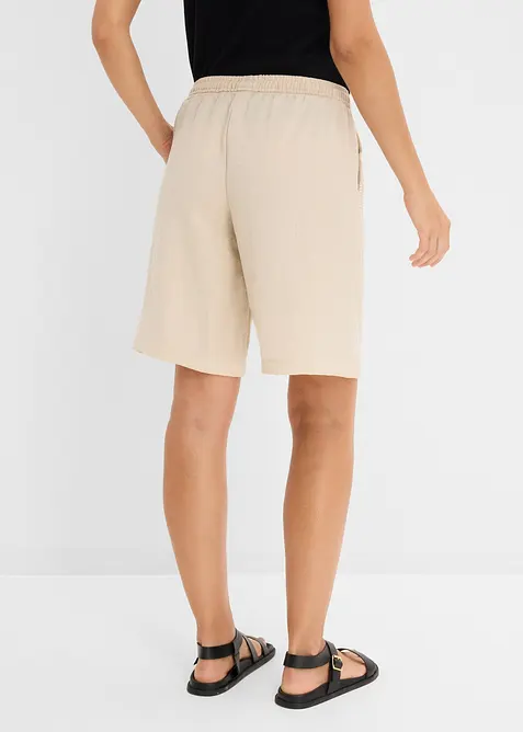 Shorts av viskosmix, med res&aring;rmidja, bonprix