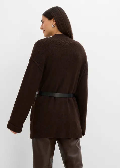 Cardigan med sk&auml;rp, bonprix