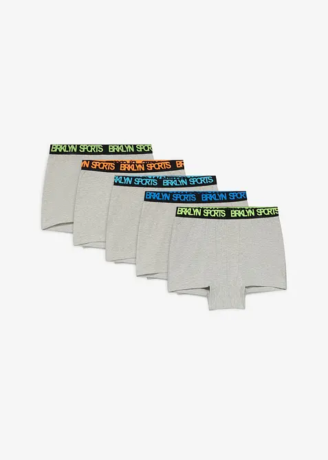 Boxershorts med mjuk bomull (5-pack), bonprix