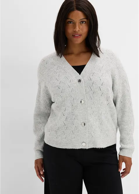 H&aring;lm&ouml;nstrad cardigan, bonprix