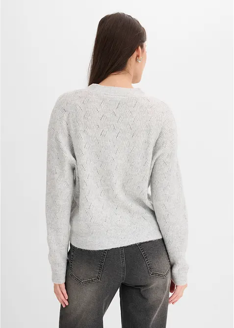 H&aring;lm&ouml;nstrad cardigan, bonprix