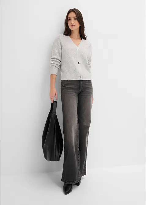 H&aring;lm&ouml;nstrad cardigan, bonprix