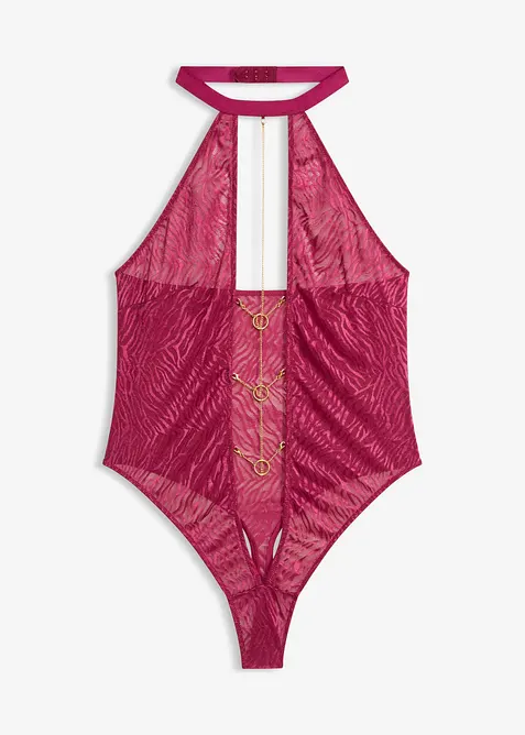 Stringbody med avtagbara kedjedetaljer, bonprix