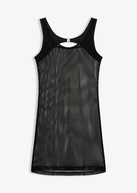 Kl&auml;nning med wetlook, bonprix