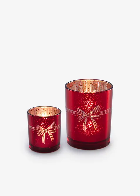 V&auml;rmeljush&aring;llare med rosettmotiv (2-pack), bonprix