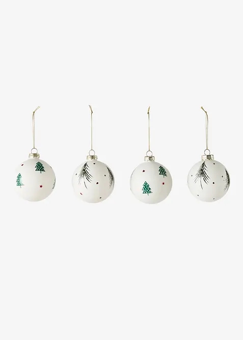 Julgranskulor (4-pack), bonprix