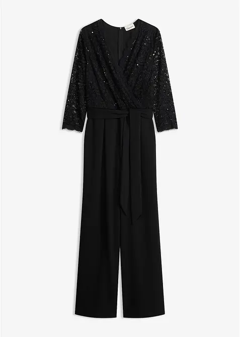 Jumpsuit med spets, bonprix