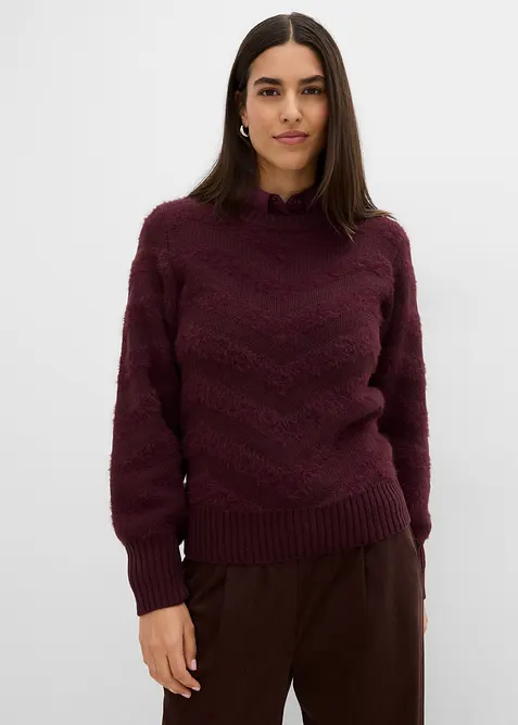 Tr&ouml;ja med fluffigt garn, bonprix