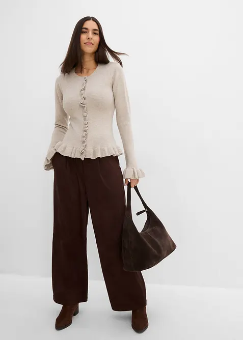 H&aring;lm&ouml;nstrad cardigan, bonprix