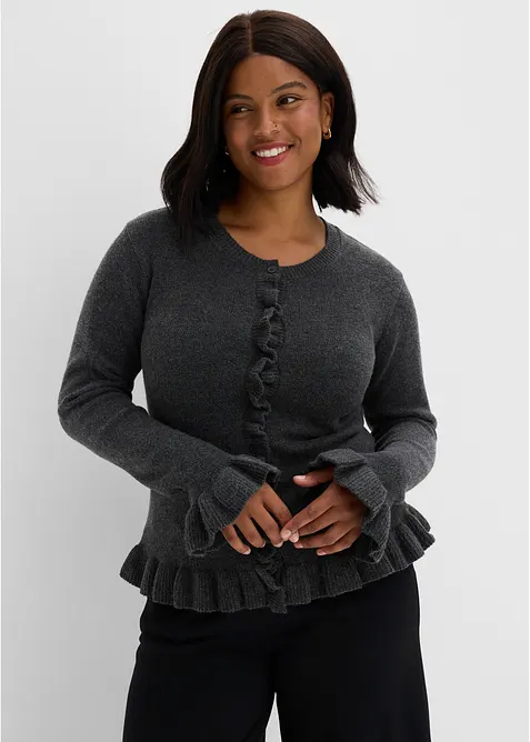 H&aring;lm&ouml;nstrad cardigan, bonprix