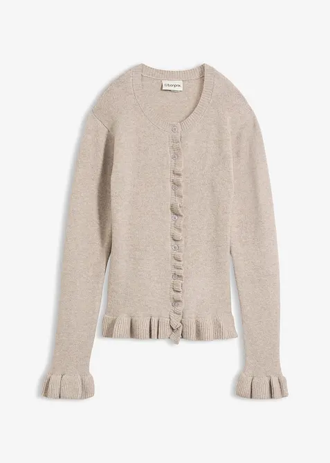 H&aring;lm&ouml;nstrad cardigan, bonprix