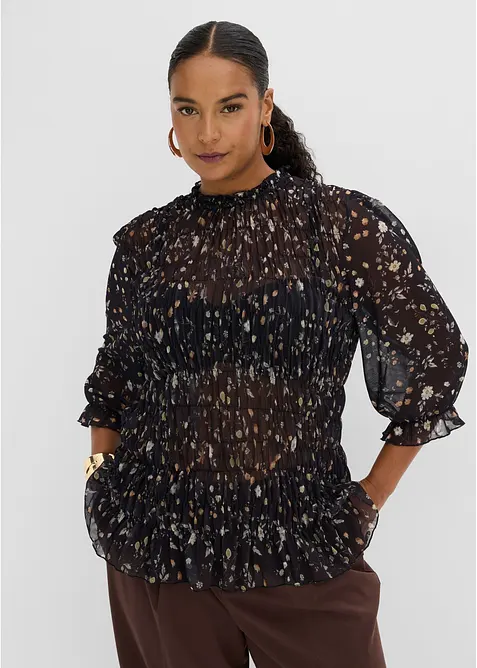 Blustopp av tunn mesh, bonprix