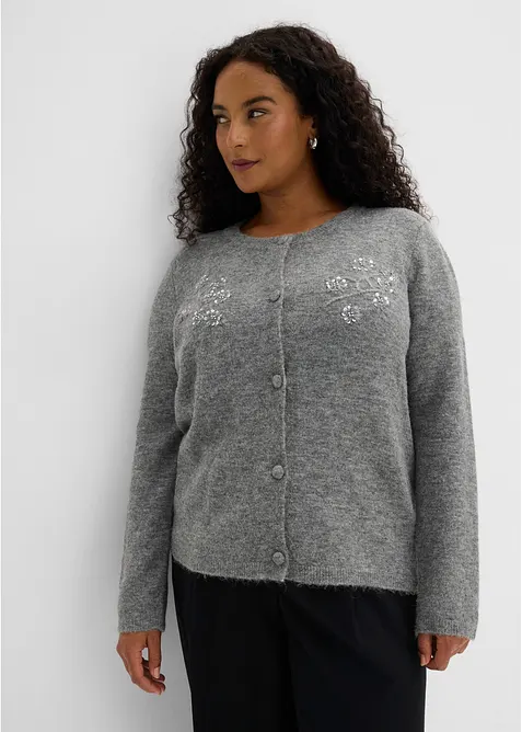 Cardigan med bekv&auml;m sk&auml;rning, bonprix