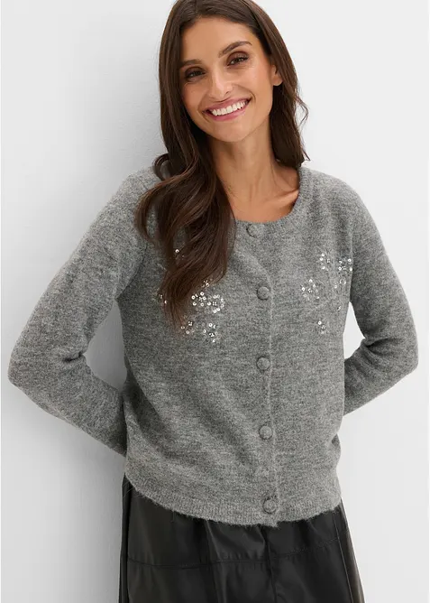 Cardigan med bekv&auml;m sk&auml;rning, bonprix