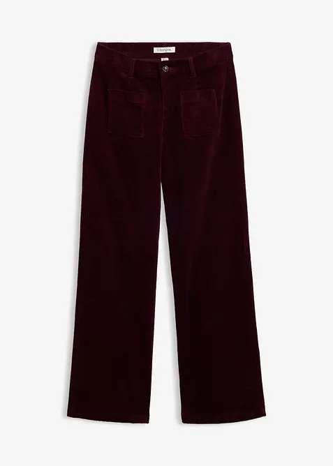 Manchesterbyxa i bomullsstretch, bonprix