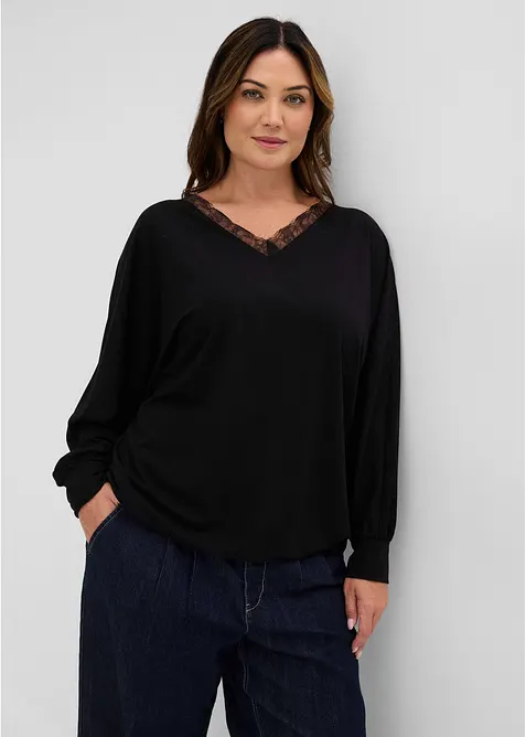Topp med fladdermus&auml;rmar, bonprix