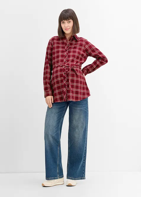 Mammablus av mjuk bomullsflanell, bonprix